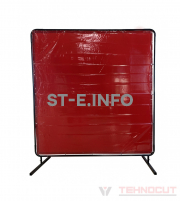 Экран защитный 1.74х1.74m, красный - st-e.info - Пенза