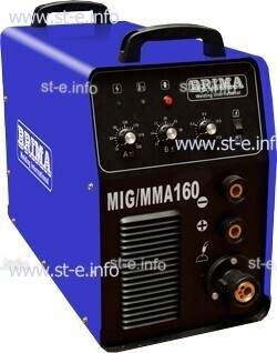 Сварочный полуавтомат инверторный одноблочный Brima MIG/MMA-160 - st-e.info - Пенза